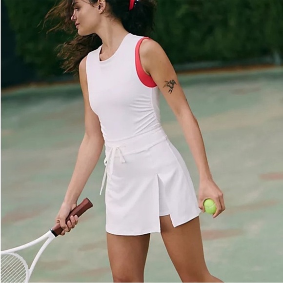 FP Movement by Free People Easy Does It Exercise Dress White NWOT - Picture 7 of 16